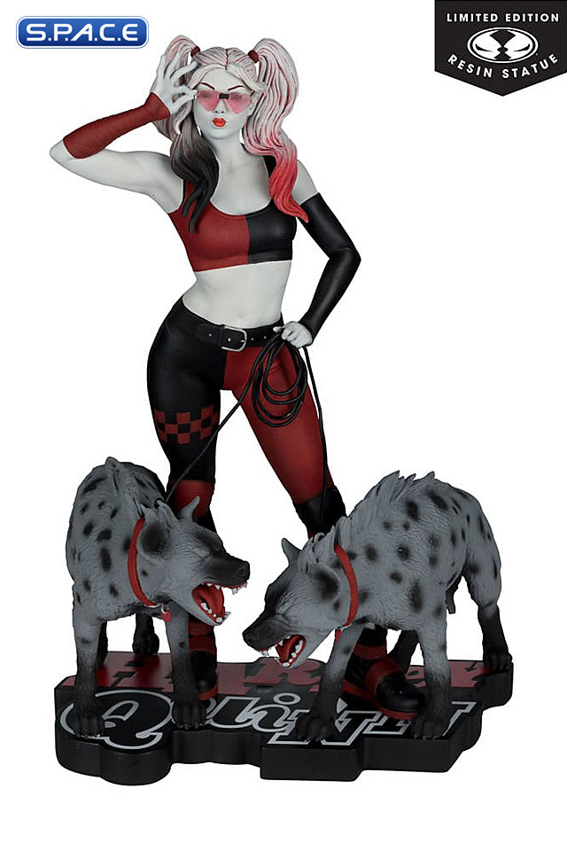 Harley Quinn red, white & black Statue by Jenny Frison (DC Comics)