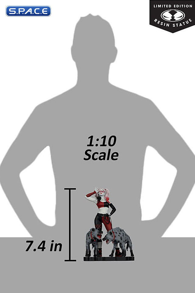 Harley Quinn red, white & black Statue by Jenny Frison (DC Comics)
