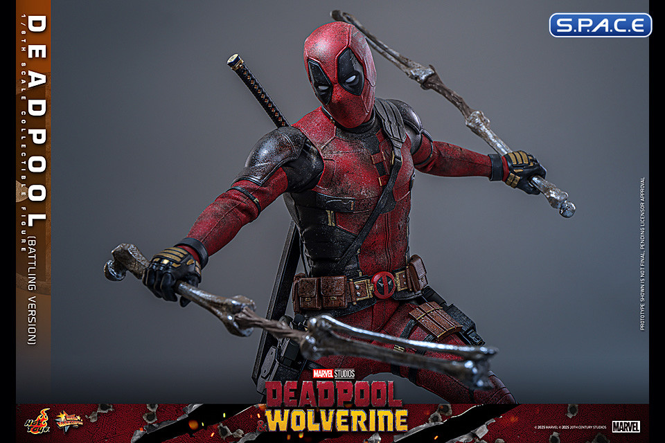 1/6 Scale Deadpool Battling Version Movie Masterpiece MMS782 (Deadpool & Wolverine)