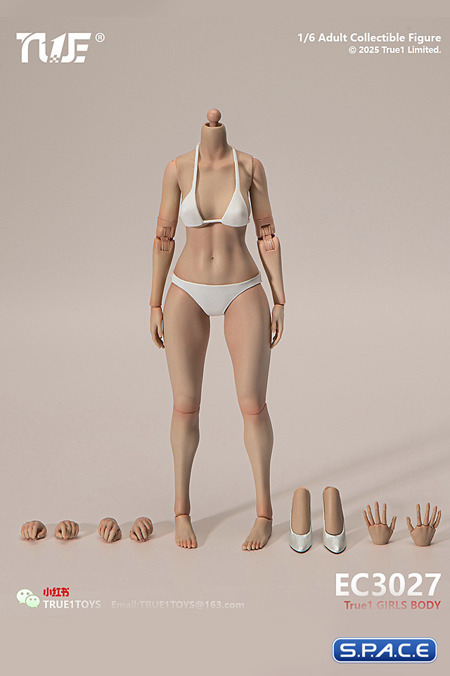 1/6 Scale female Body EC3027-T - medium Bust Version (tan)