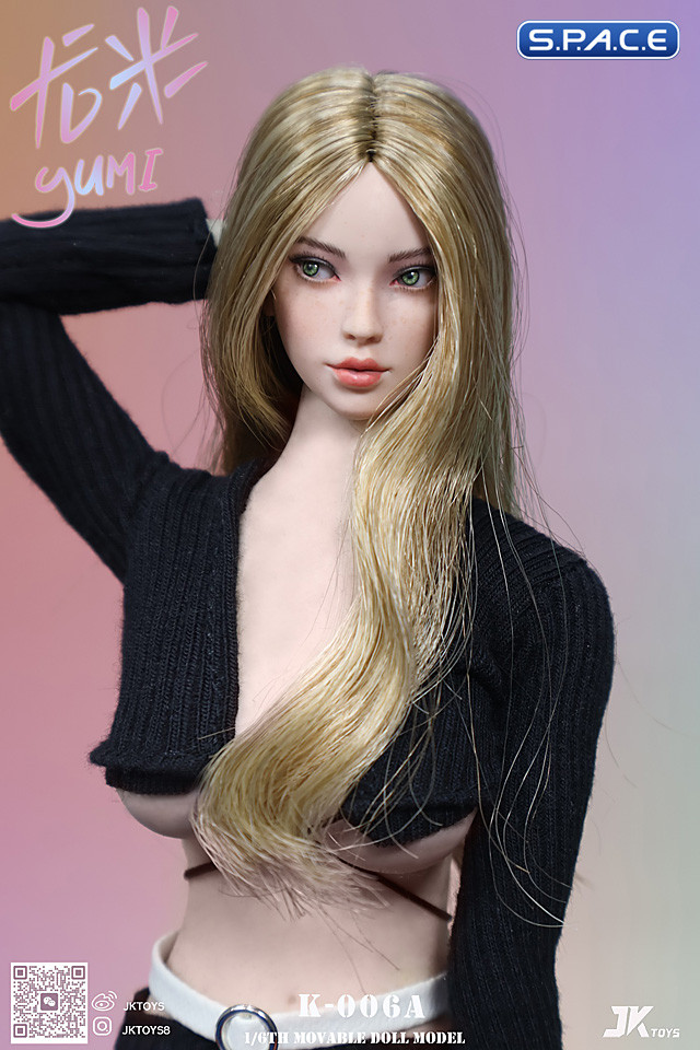 1/6 Scale Yumi Head Sculpt (blonde hair)