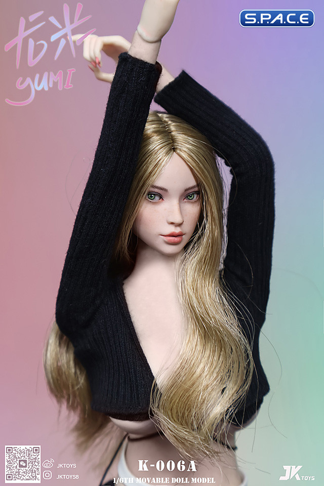 1/6 Scale Yumi Head Sculpt (blonde hair)