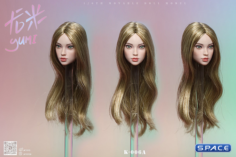 1/6 Scale Yumi Head Sculpt (blonde hair)