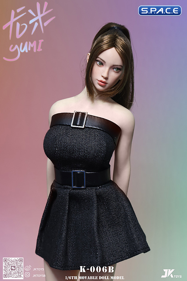 1/6 Scale Yumi Head Sculpt (brown hair)