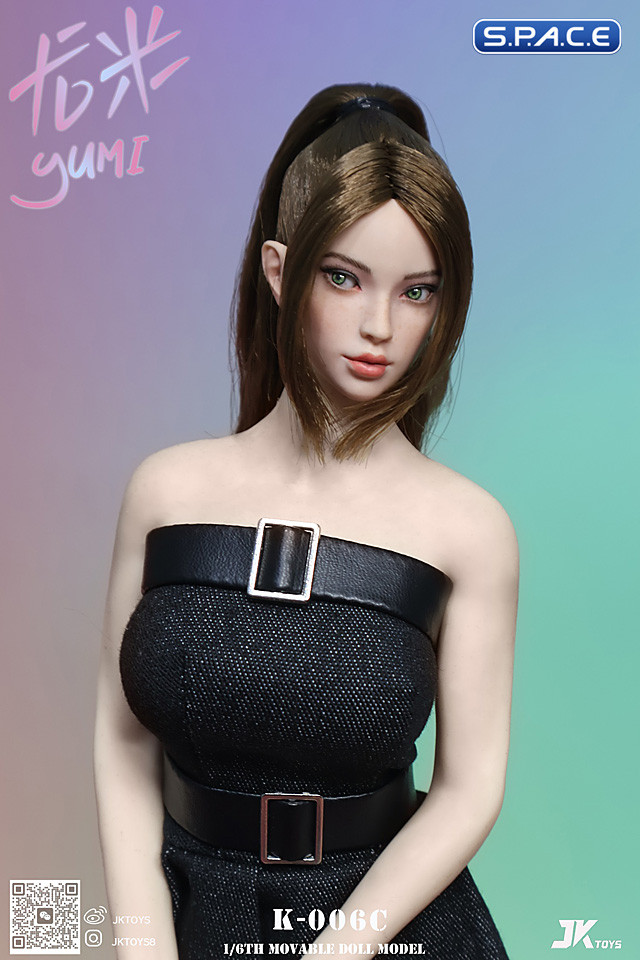 1/6 Scale Yumi Head Sculpt (brown hair)