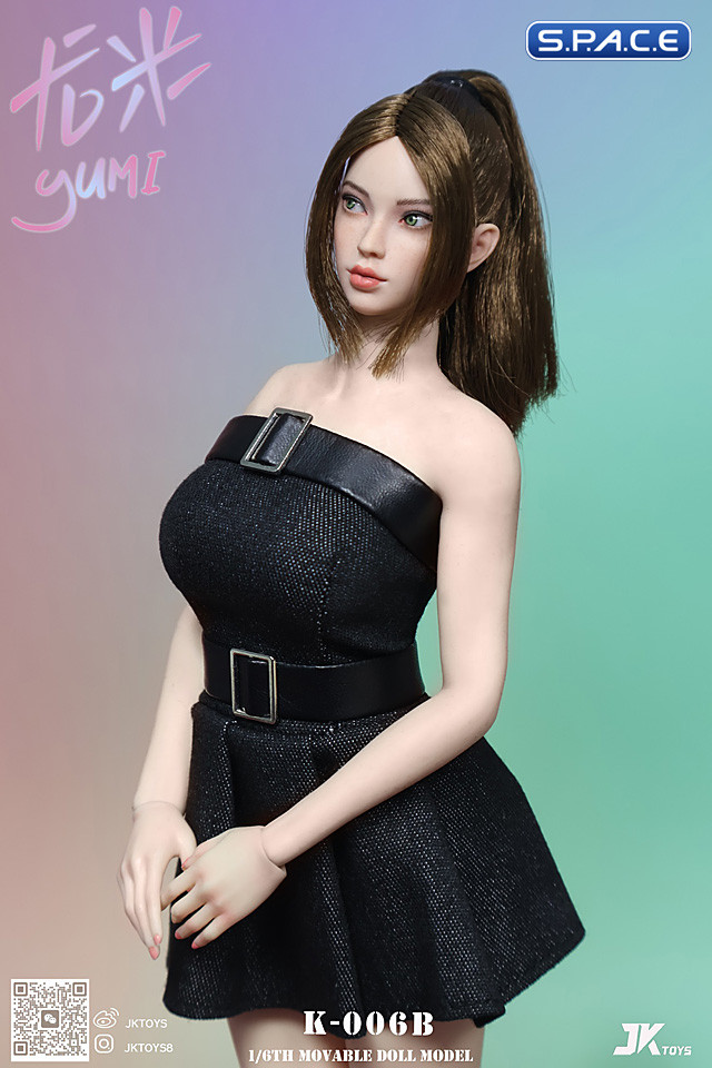 1/6 Scale Yumi Head Sculpt (brown hair)
