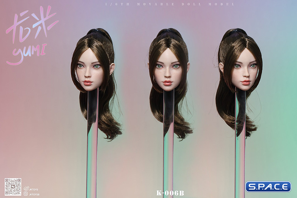 1/6 Scale Yumi Head Sculpt (brown hair)