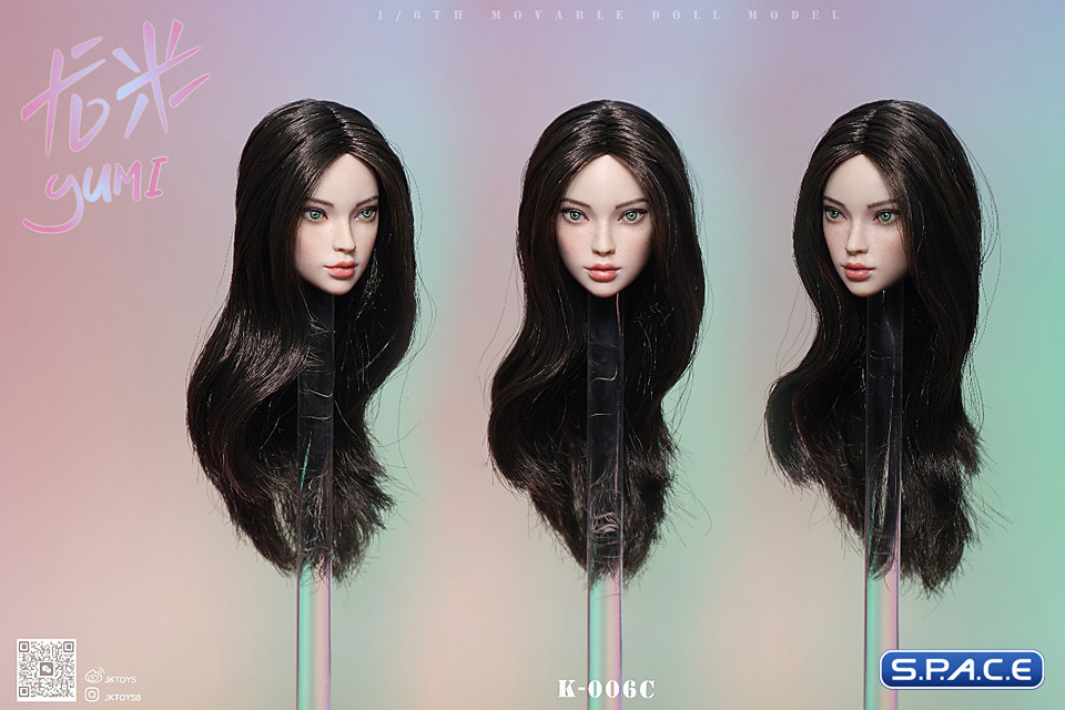1/6 Scale Yumi Head Sculpt (black hair)