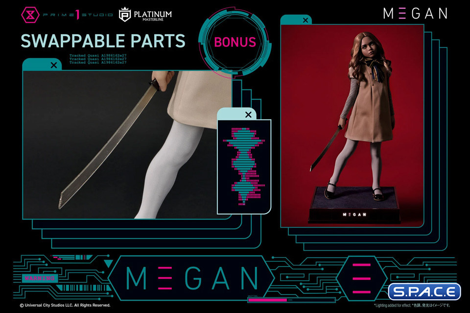 1/3 Scale M3GAN Platinum Masterline Statue - Bonus Version (M3GAN)