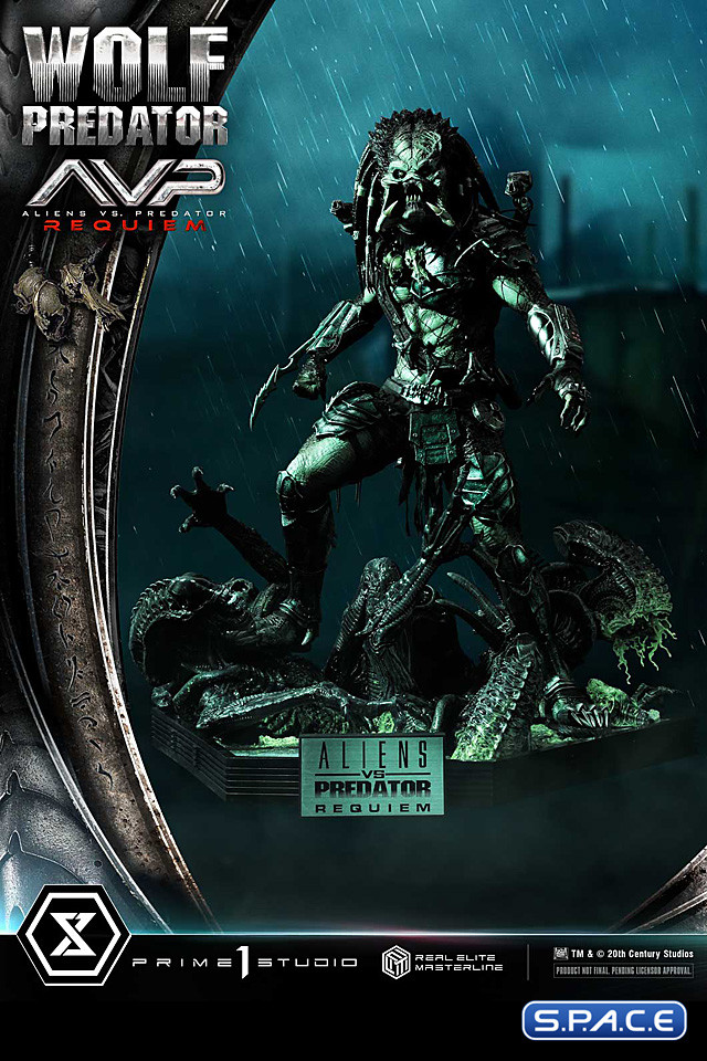 1/3 Scale Wolf Predator Real Elite Masterline Statue (Alien vs. Predator: Requiem)