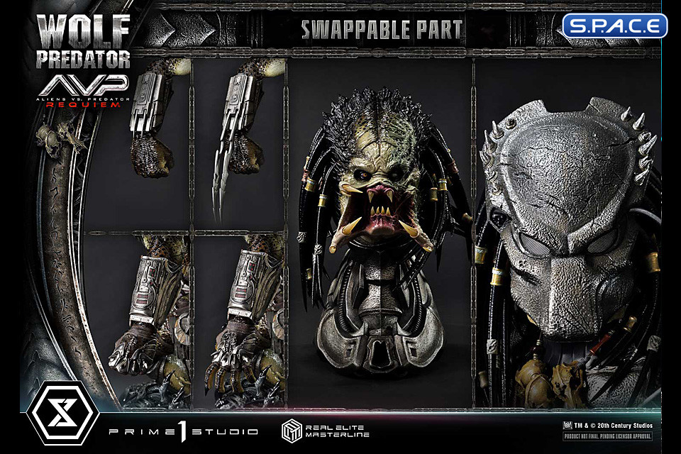 1/3 Scale Wolf Predator Real Elite Masterline Statue (Alien vs. Predator: Requiem)