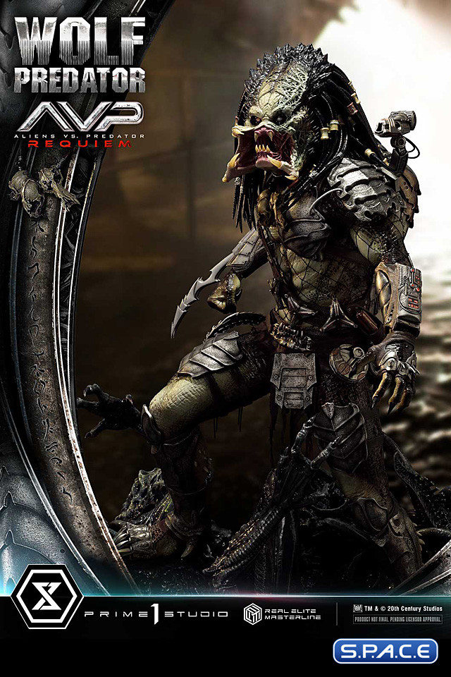 1/3 Scale Wolf Predator Real Elite Masterline Statue (Alien vs. Predator: Requiem)