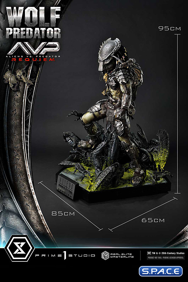 1/3 Scale Wolf Predator Real Elite Masterline Statue (Alien vs. Predator: Requiem)