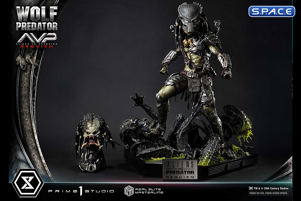 1/3 Scale Wolf Predator Real Elite Masterline Statue (Alien vs. Predator: Requiem)