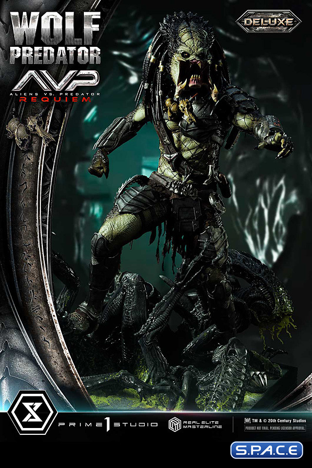1/3 Scale Wolf Predator Deluxe Real Elite Masterline Statue - Bonus Version (Alien vs. Predator: Requiem)