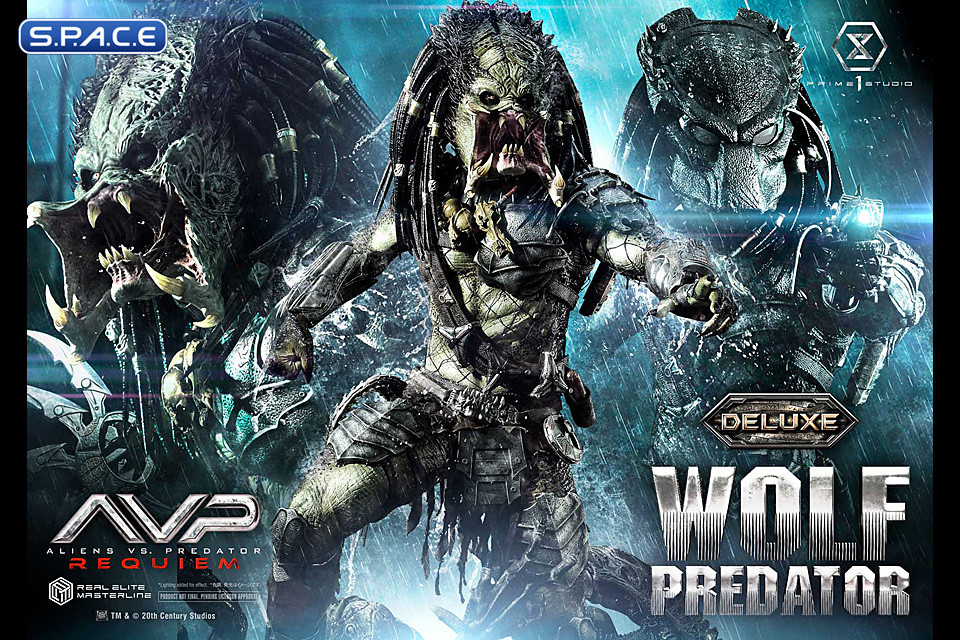 1/3 Scale Wolf Predator Deluxe Real Elite Masterline Statue - Bonus Version (Alien vs. Predator: Requiem)