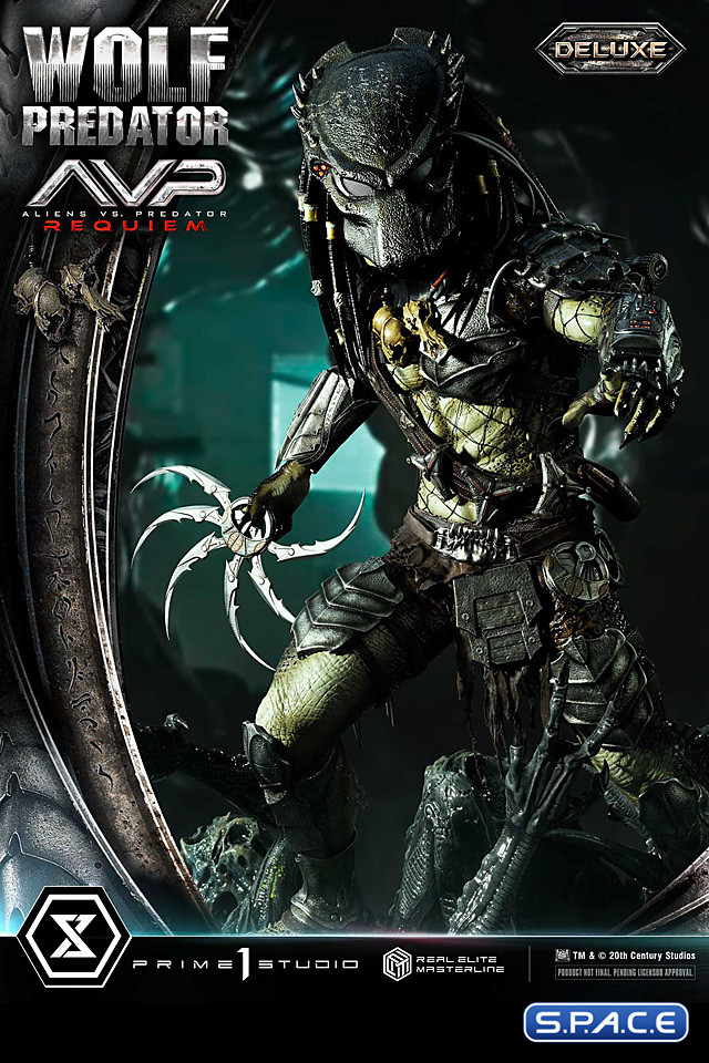 1/3 Scale Wolf Predator Deluxe Real Elite Masterline Statue - Bonus Version (Alien vs. Predator: Requiem)