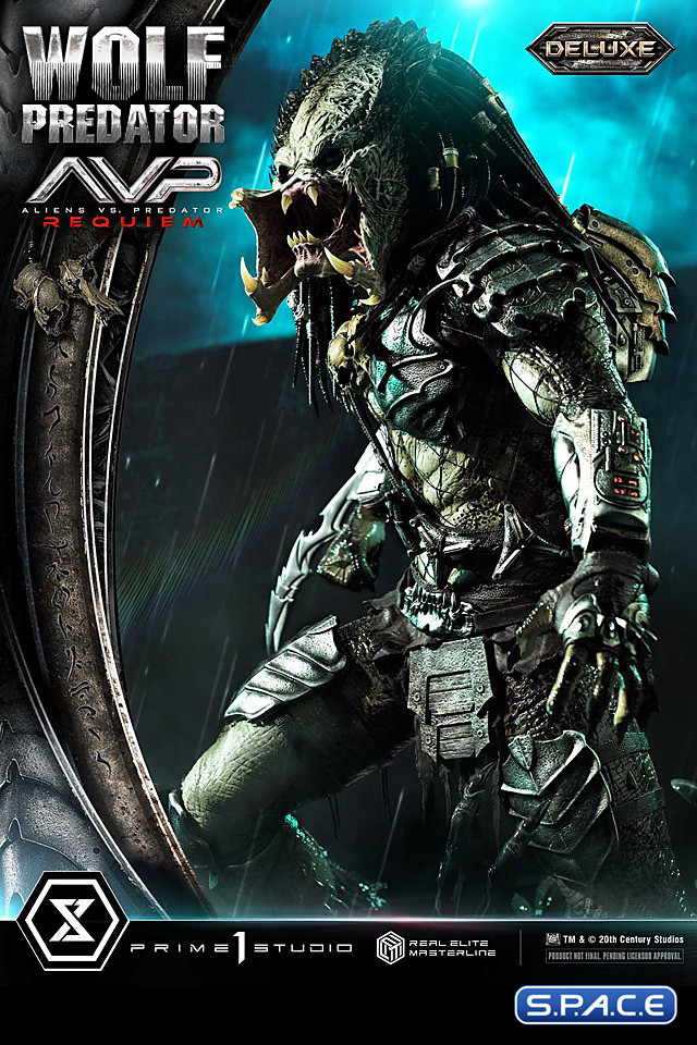 1/3 Scale Wolf Predator Deluxe Real Elite Masterline Statue - Bonus Version (Alien vs. Predator: Requiem)