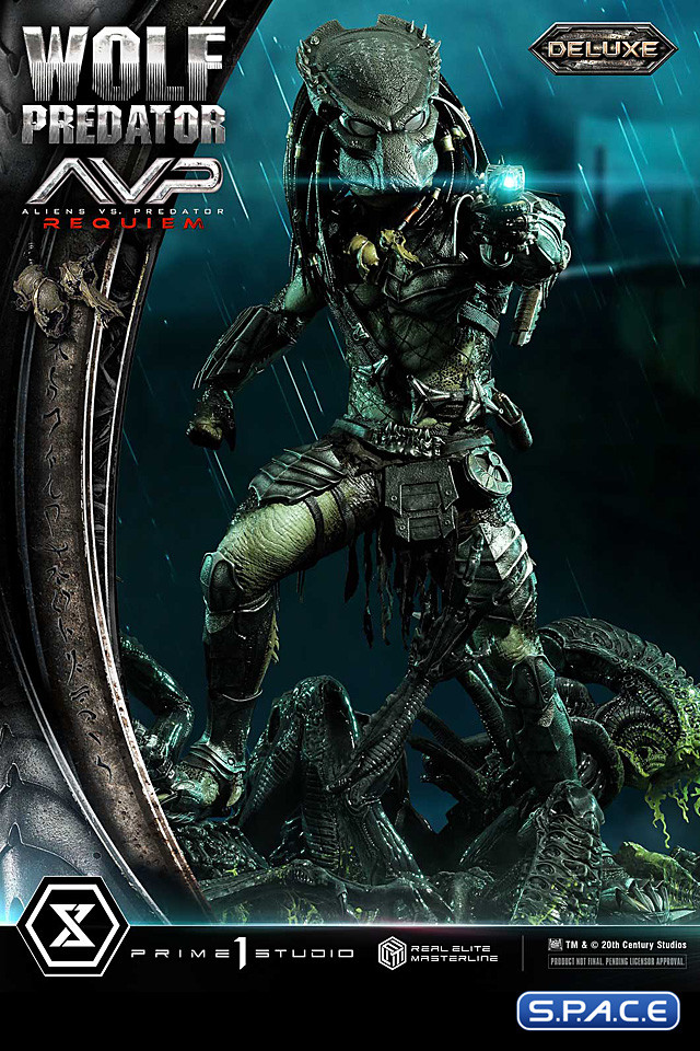 1/3 Scale Wolf Predator Deluxe Real Elite Masterline Statue - Bonus Version (Alien vs. Predator: Requiem)