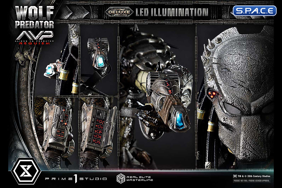 1/3 Scale Wolf Predator Deluxe Real Elite Masterline Statue - Bonus Version (Alien vs. Predator: Requiem)