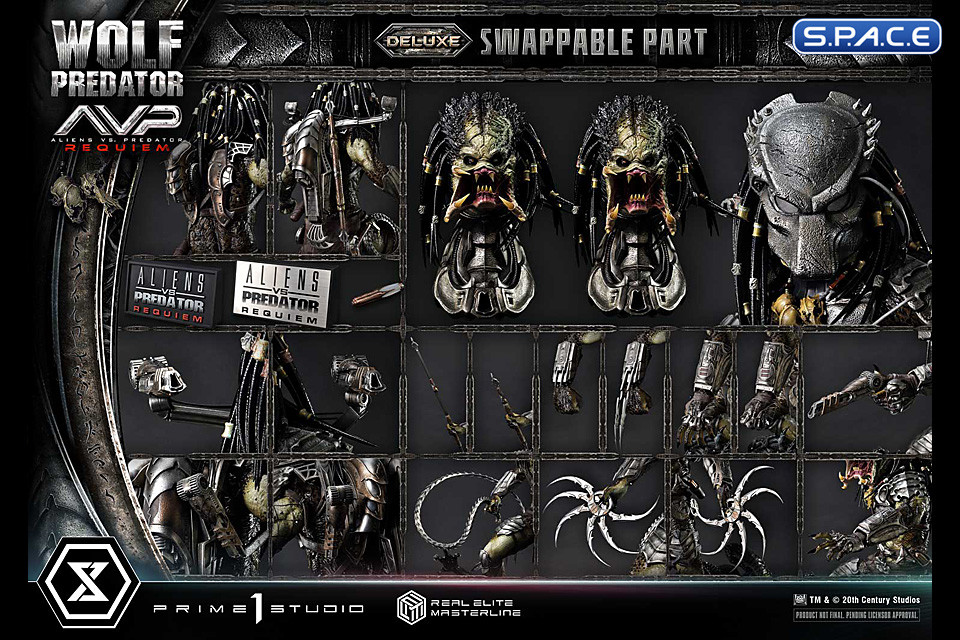 1/3 Scale Wolf Predator Deluxe Real Elite Masterline Statue - Bonus Version (Alien vs. Predator: Requiem)
