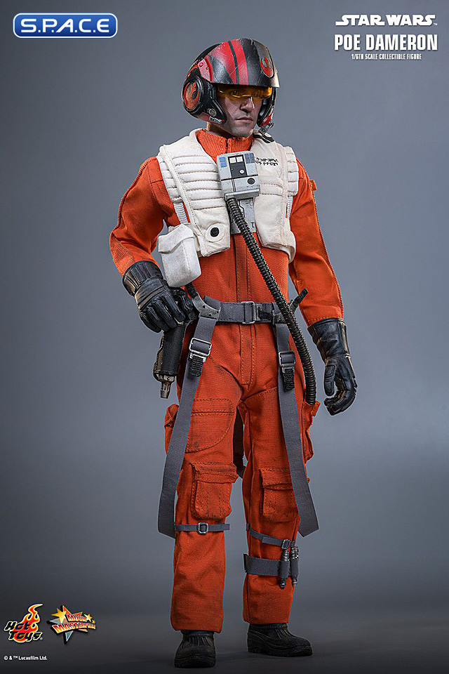 1/6 Scale Poe Dameron Movie Masterpiece MMS806 (Star Wars: The Force Awakens)
