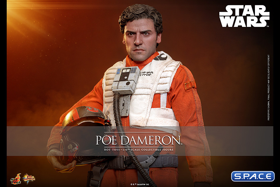 1/6 Scale Poe Dameron Movie Masterpiece MMS806 (Star Wars: The Force Awakens)