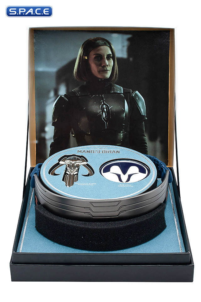 Bo-Katan Kryzes Headband with Mythosaur Badge & Nite Owls Magnetic Pin Set (The Mandalorian)