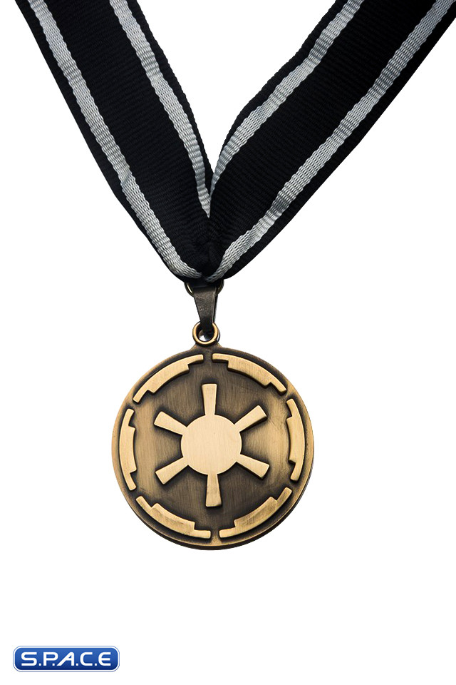 Client Cog Medallion, Beskar Credit Pin & Mythosaur Pendant Necklace Set (The Mandalorian)