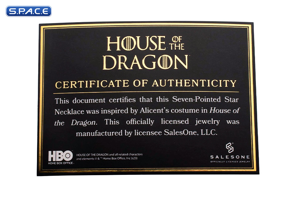 Alicents Seven-Pointed Star Necklace (House of the Dragon)