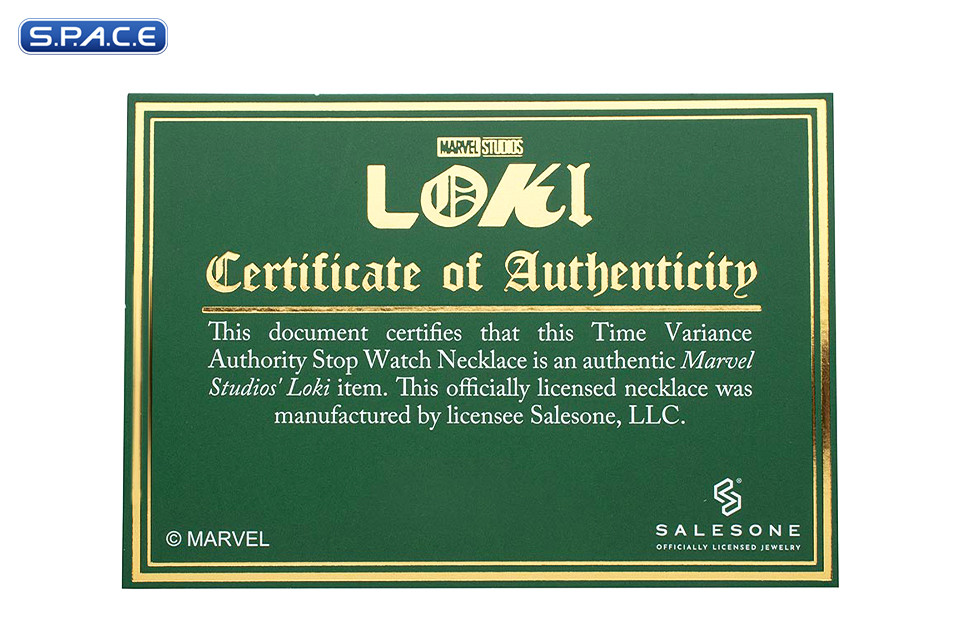 Time Variance Authority Stop Watch Necklace (Loki)