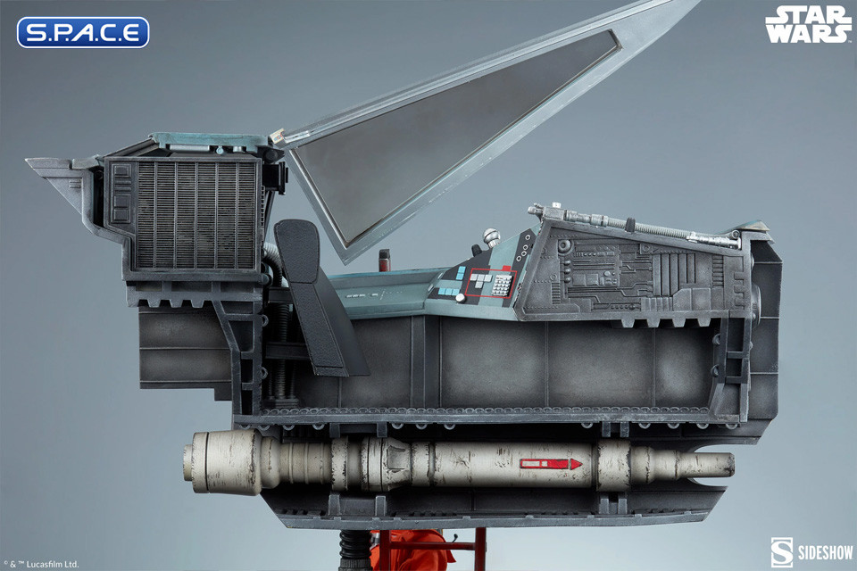 Luke Skywalker & X-Wing Red Five, Standing By Premium Format Figure (Star Wars)