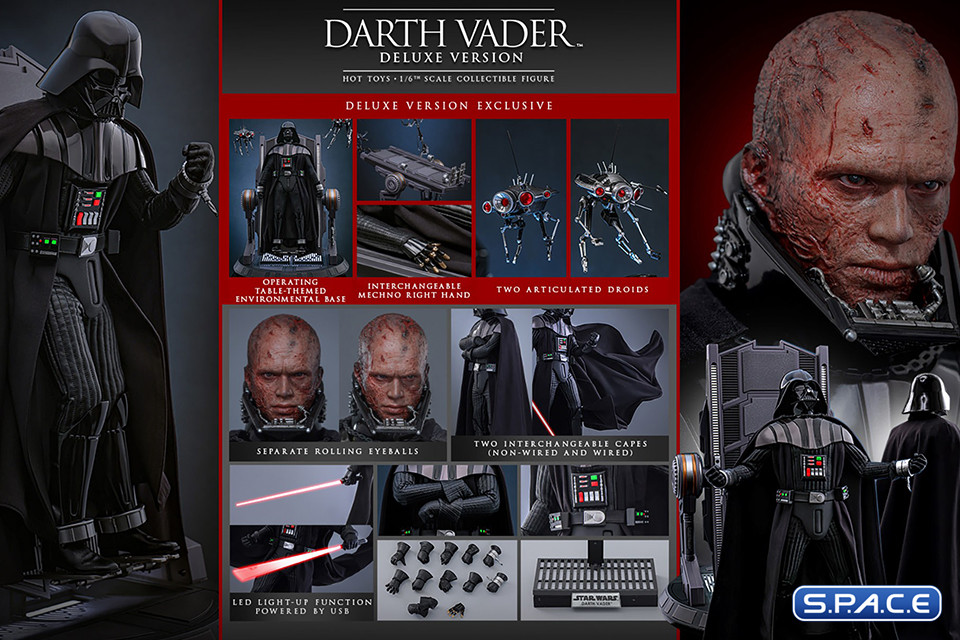 1/6 Scale Darth Vader Deluxe Version Movie Masterpiece MMS811 (Star Wars)