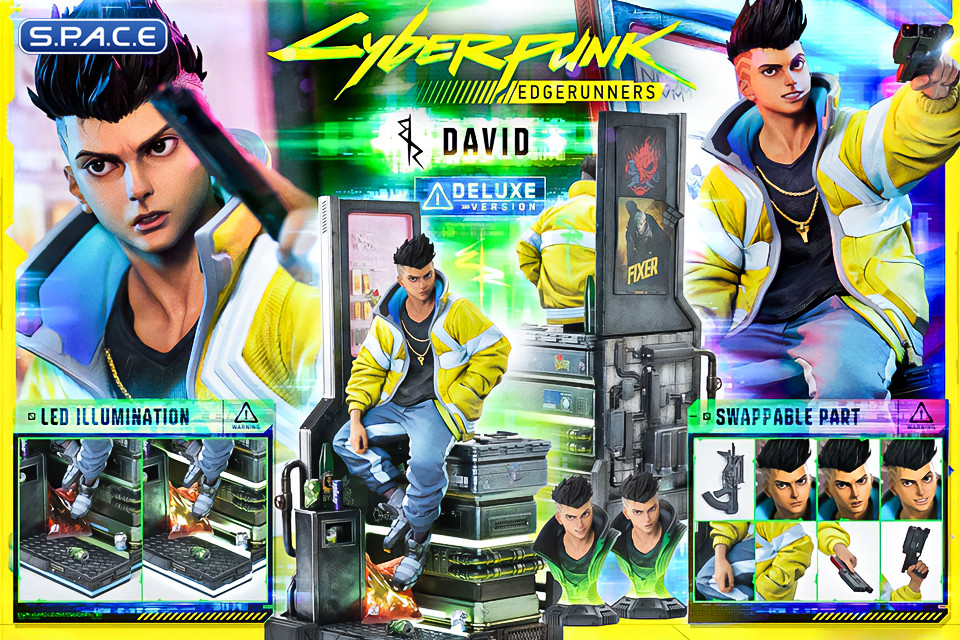 1/4 Scale David Deluxe Real Elite Masterline Statue - Bonus Version (Cyberpunk: Edgerunners)