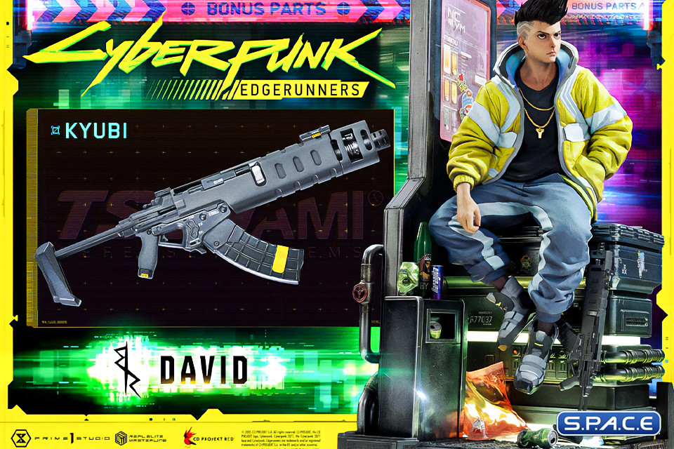 1/4 Scale David Deluxe Real Elite Masterline Statue - Bonus Version (Cyberpunk: Edgerunners)
