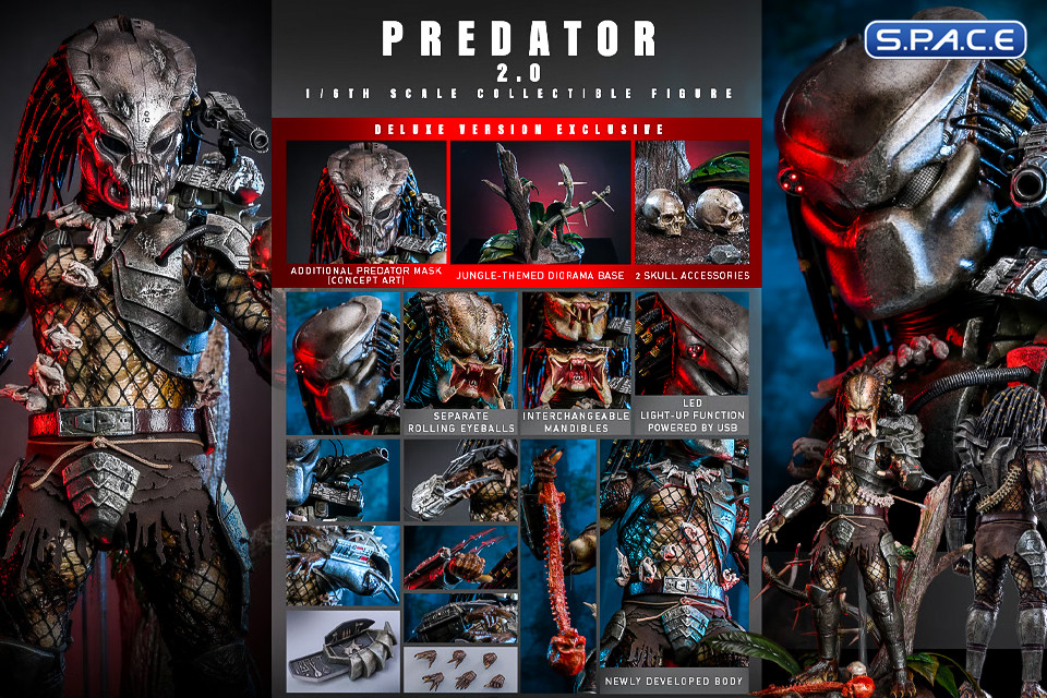 1/6 Scale Predator 2.0 Deluxe Version Movie Masterpiece MMS817 (Predator)