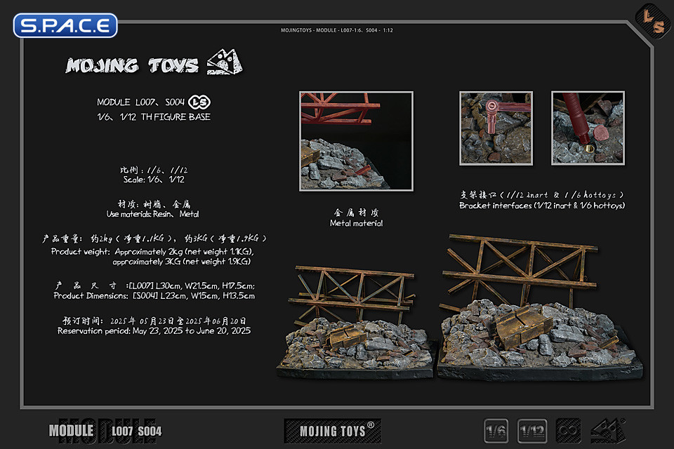 1/6 Scale Ruins Diorama Base