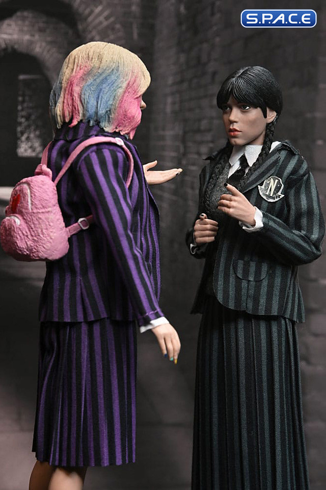 Wednesday Addams & Enid Figural Dolls 2-Pack (Wednesday)