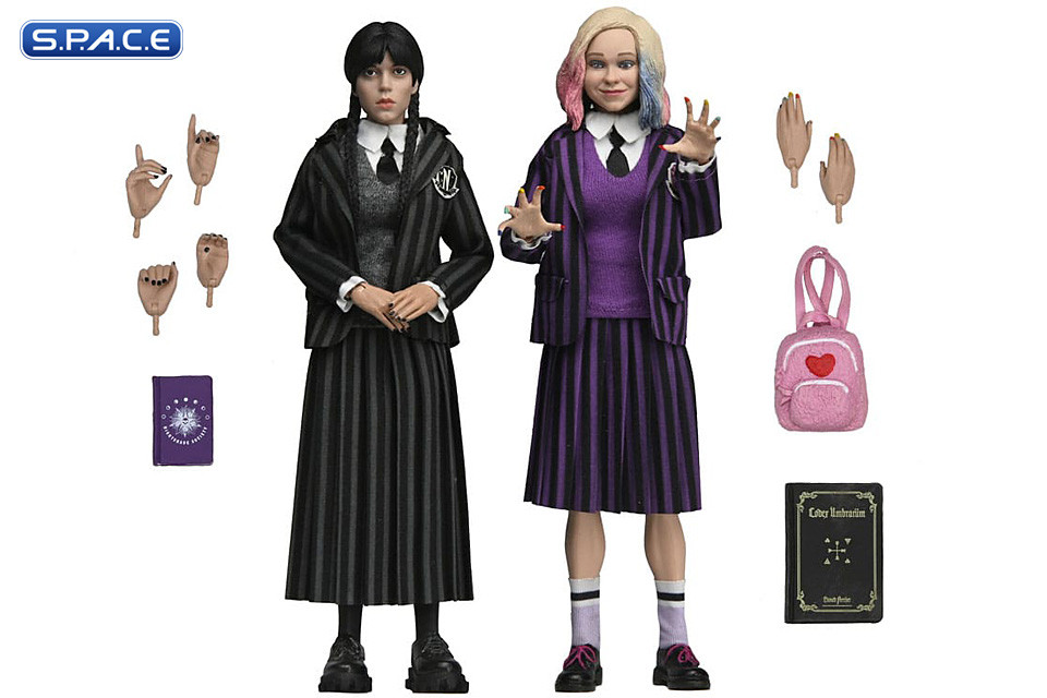 Wednesday Addams & Enid Figural Dolls 2-Pack (Wednesday)