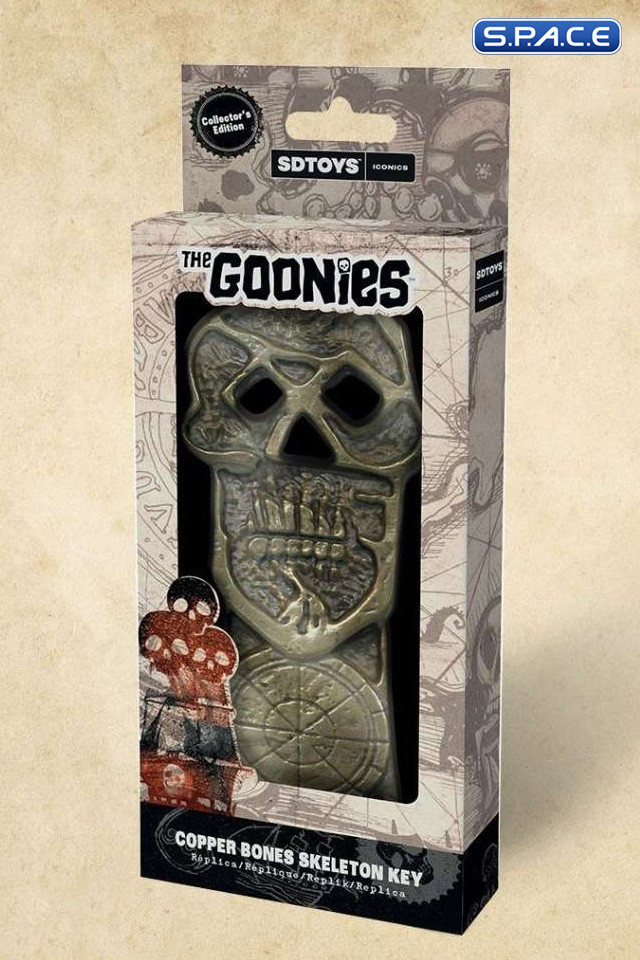 1:1 Copper Bones Skeleton Key Life-Size Replica (The Goonies)