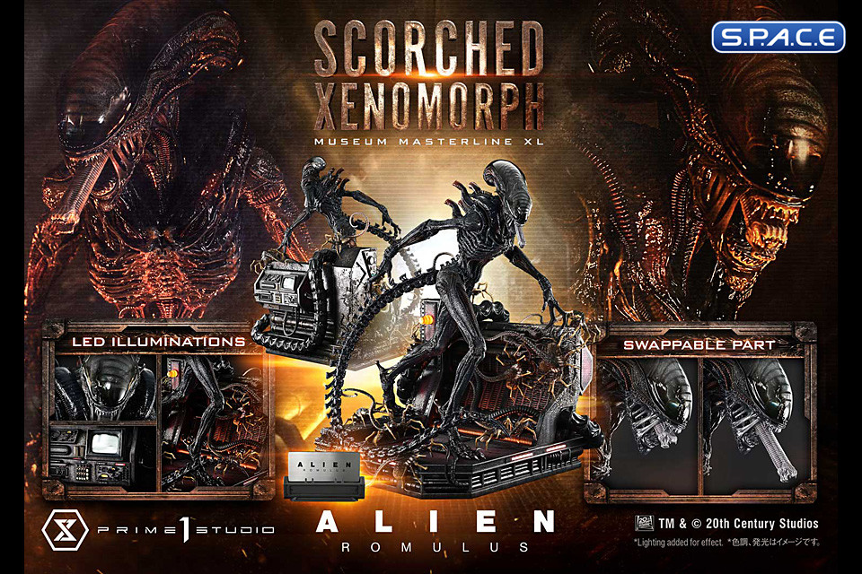1/3 Scale Scorched Xenomorph Museum Masterline XL Statue (Alien: Romulus)