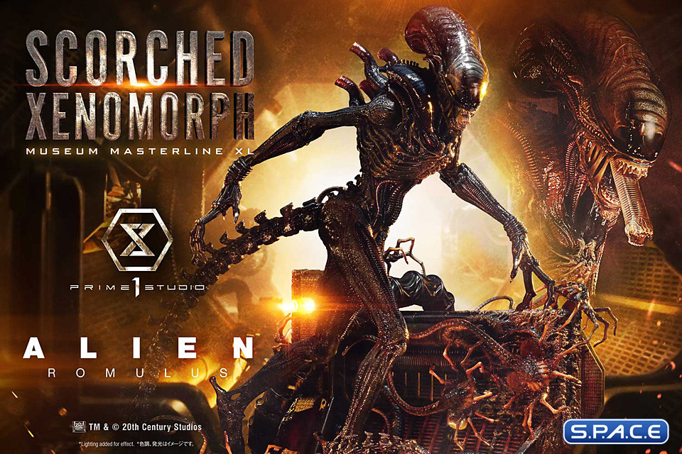 1/3 Scale Scorched Xenomorph Museum Masterline XL Statue (Alien: Romulus)