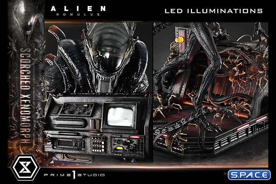 1/3 Scale Scorched Xenomorph Deluxe Museum Masterline XL Statue - Bonus Version (Alien: Romulus)
