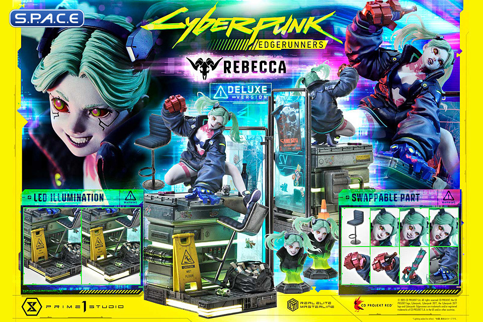 1/4 Scale Rebecca Deluxe Real Elite Masterline Statue - Bonus Version (Cyberpunk: Edgerunners)