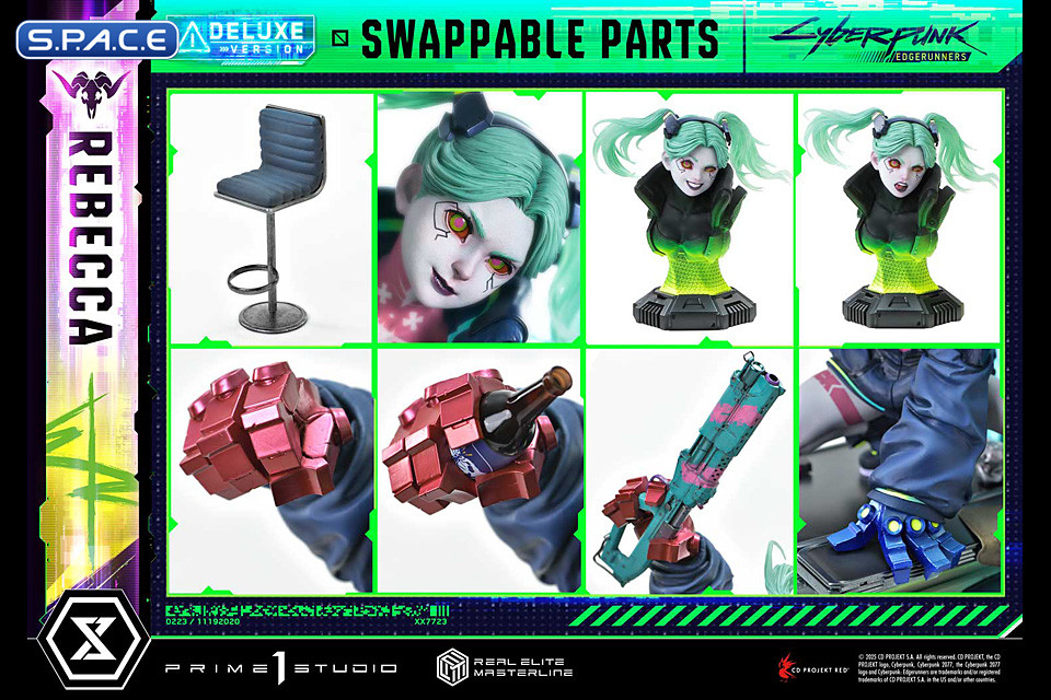 1/4 Scale Rebecca Deluxe Real Elite Masterline Statue - Bonus Version (Cyberpunk: Edgerunners)