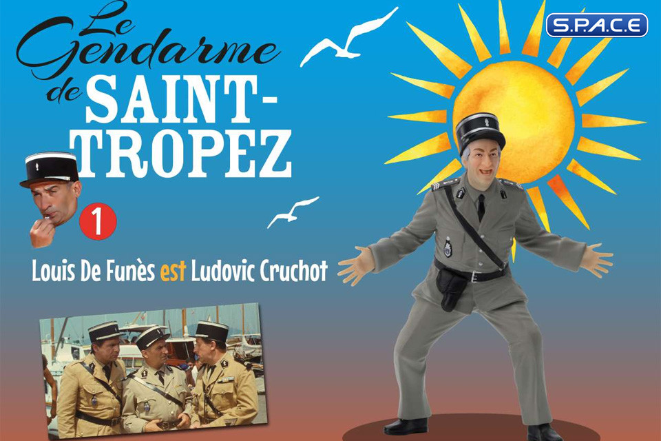 Louis De Funes as Ludovic Cruchot PVC Statue - Version 1 (Le gendarme de Saint-Tropez)