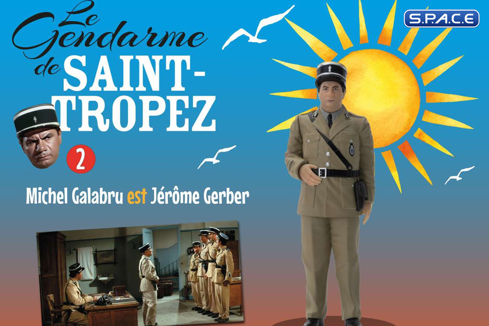 Michel Galabru as Jrme Gerber PVC Statue (Le gendarme de Saint-Tropez)