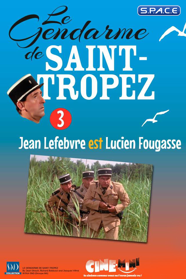 Jean Lefebvre as Lucien Fougasse PVC Statue (Le gendarme de Saint-Tropez)