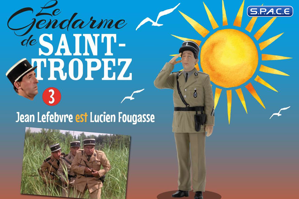 Jean Lefebvre as Lucien Fougasse PVC Statue (Le gendarme de Saint-Tropez)