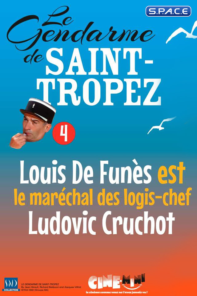 1/12 Scale Louis De Funes as Ludovic Cruchot PVC Statue (Le gendarme de Saint-Tropez)
